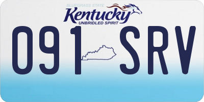 KY license plate 091SRV