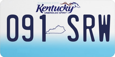 KY license plate 091SRW