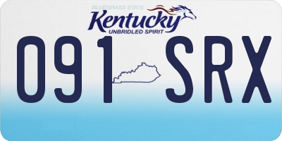 KY license plate 091SRX