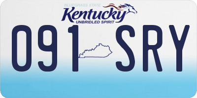KY license plate 091SRY