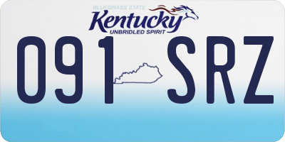 KY license plate 091SRZ