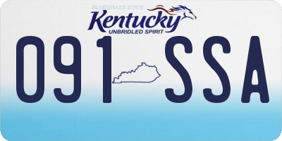 KY license plate 091SSA