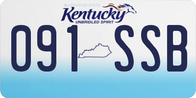 KY license plate 091SSB