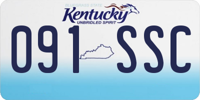KY license plate 091SSC