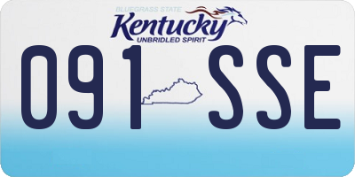 KY license plate 091SSE