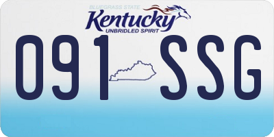 KY license plate 091SSG