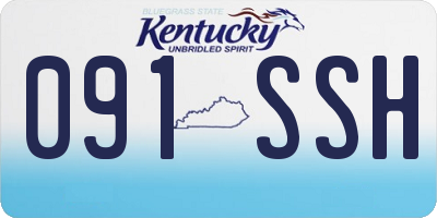 KY license plate 091SSH