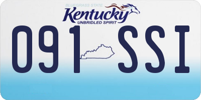 KY license plate 091SSI
