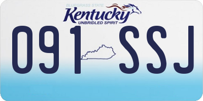 KY license plate 091SSJ