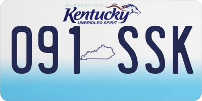 KY license plate 091SSK