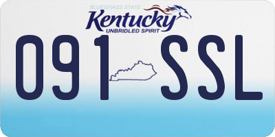KY license plate 091SSL