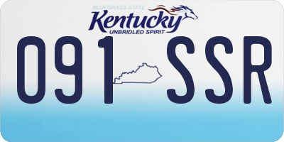 KY license plate 091SSR