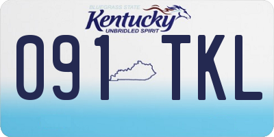 KY license plate 091TKL