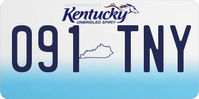 KY license plate 091TNY