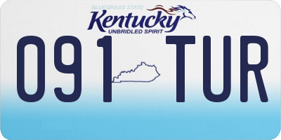 KY license plate 091TUR