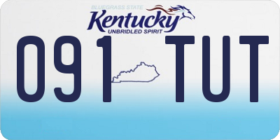 KY license plate 091TUT
