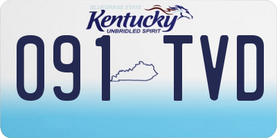 KY license plate 091TVD