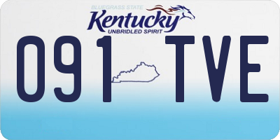 KY license plate 091TVE