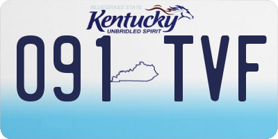 KY license plate 091TVF