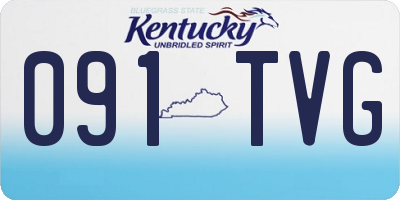 KY license plate 091TVG