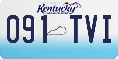 KY license plate 091TVI