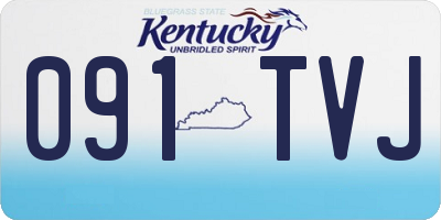 KY license plate 091TVJ