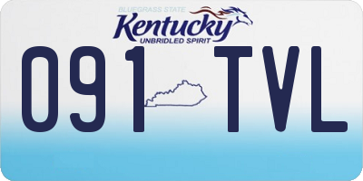 KY license plate 091TVL