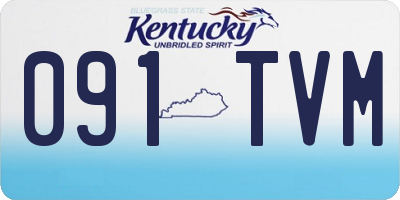 KY license plate 091TVM