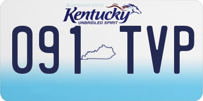 KY license plate 091TVP