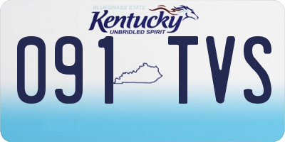 KY license plate 091TVS