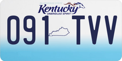KY license plate 091TVV