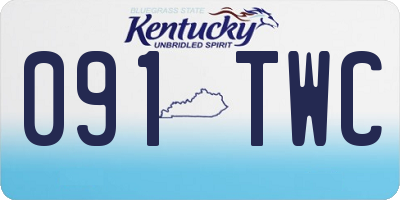 KY license plate 091TWC