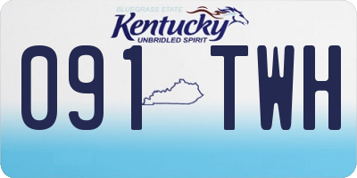 KY license plate 091TWH