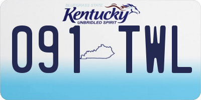 KY license plate 091TWL