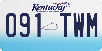 KY license plate 091TWM