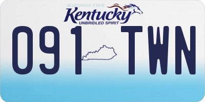 KY license plate 091TWN