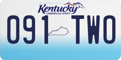 KY license plate 091TWO