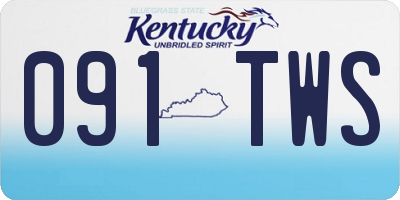 KY license plate 091TWS