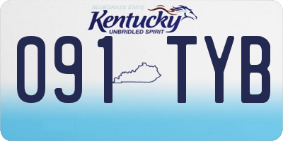 KY license plate 091TYB