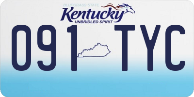 KY license plate 091TYC