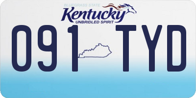 KY license plate 091TYD