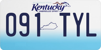 KY license plate 091TYL
