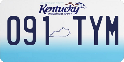 KY license plate 091TYM