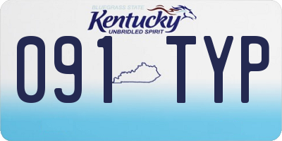 KY license plate 091TYP