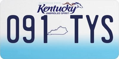 KY license plate 091TYS