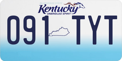KY license plate 091TYT