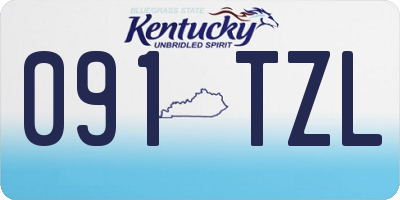 KY license plate 091TZL