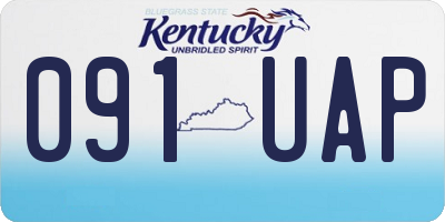KY license plate 091UAP