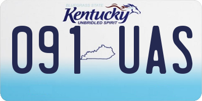 KY license plate 091UAS