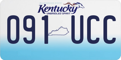 KY license plate 091UCC